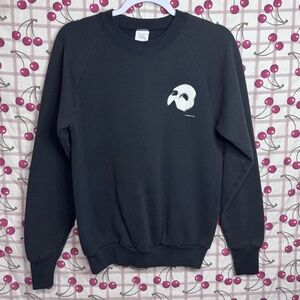 Vintage 1986 Fruit of the Loom The Phantom of the Opera Black Crewneck Sweater